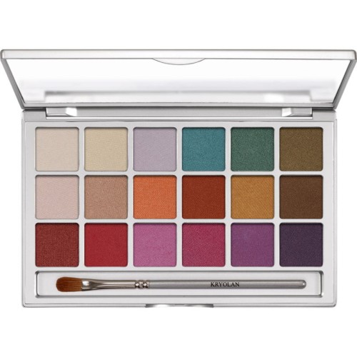 Paleta 18 Sombras V1 (Brillo) Eye Shadow Variety Kryolan Paleta 18 Sombras V1 (Brillo) Eye Shadow Variety Kryolan