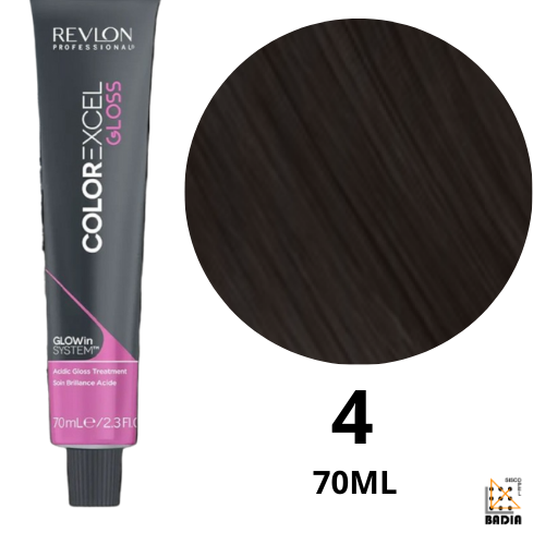 Tinte de Coloración Ácida Revlon Color Excel Gloss Nº 4 Medium Brown de 70ml