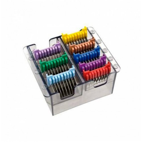 Caja Peines Metálicos 8 unidades + Organizador Wahl