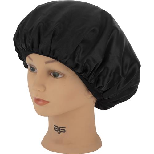 Gorro Satén Curly Negro Asuer Gorro Satén Curly Negro Asuer