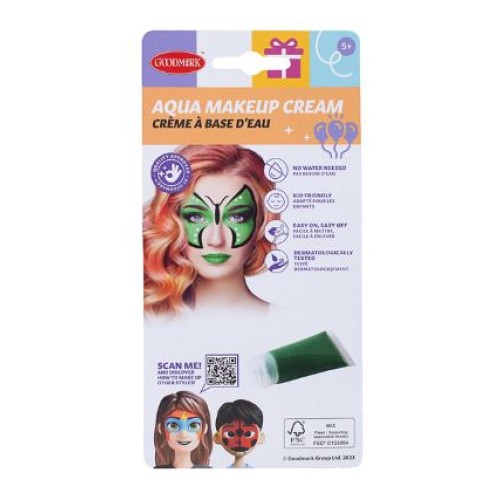 Tubo Maquillaje al Agua Verde 20ml Goodmark