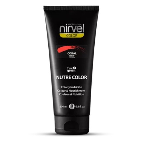 Mascarilla de Color Nutre Color Coral Flúor 200ml Nirvel Mascarilla de Color Nutre Color Coral Flúor 200ml Nirvel