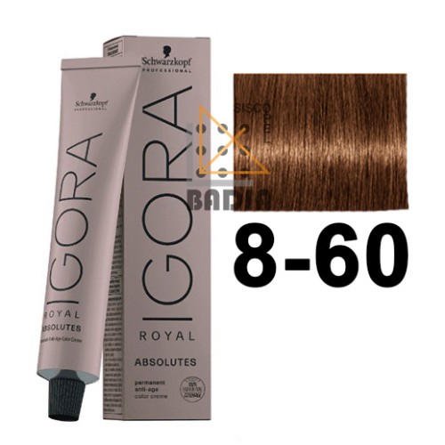 Igora Royal Absolutes 8-60 Rubio Claro Marrón Frío