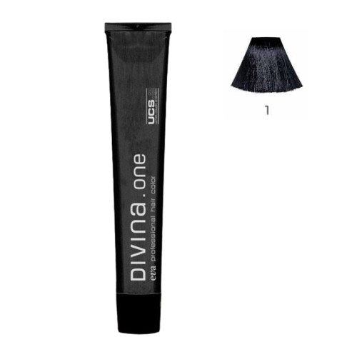 Tinte Permanente Divina One 1 100ml Eva Professional Tinte Permanente Divina One 1 100ml Eva Professional
