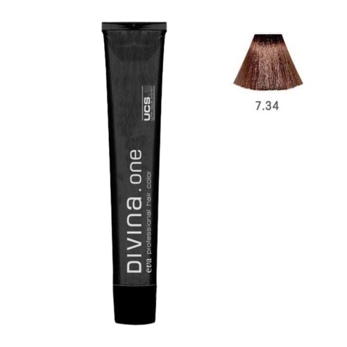 Tinte Permanente Divina One 7.34 100ml Eva Professional