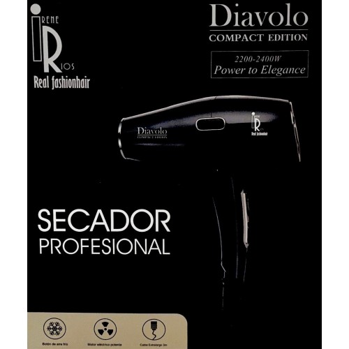 Secador Diavolo Compact 2200-2400w Ionic