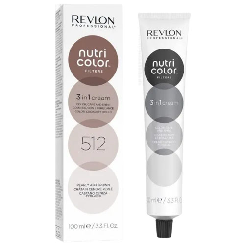 Nutri Color Filters Toning 512 Castaño Ceniza Perlado 100 ml Revlon Nutri Color Filters Toning 512 Castaño Ceniza Perlado 100 ml Revlon