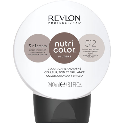 Nutri Color Filters Toning 512 Castaño Ceniza Perlado 240 ml Revlon Nutri Color Filters Toning 512 Castaño Ceniza Perlado 240 ml Revlon