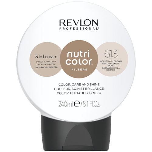 Nutri Color Filters Toning 613 Castaño Ceniza Dorado 240 ml Revlon