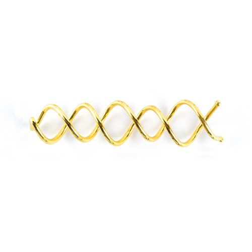 Pasador en Espiral 6cm 2ud Coiled Pin Oro Bifull Pasador en Espiral 6cm 2ud Coiled Pin Oro Bifull