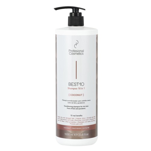 Champú Best10 Coco 1000ml Profesional Cosmetics Champú Best10 Coco 1000ml Profesional Cosmetics