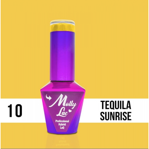 Esmalte Semipermanente 10 Tequila Sunrise 10ml Molly Lac