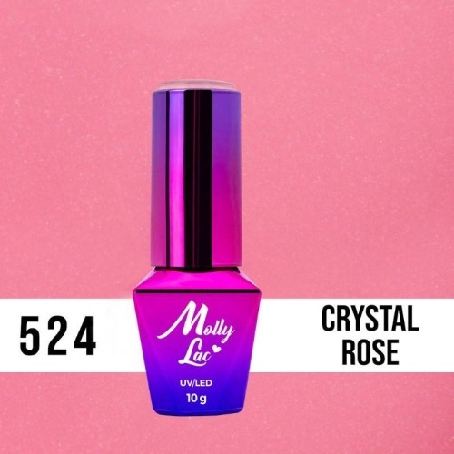 Esmalte semipermanente 524 Crystal Rose 10ml Molly Lac Esmalte semipermanente 524 Crystal Rose 10ml Molly Lac