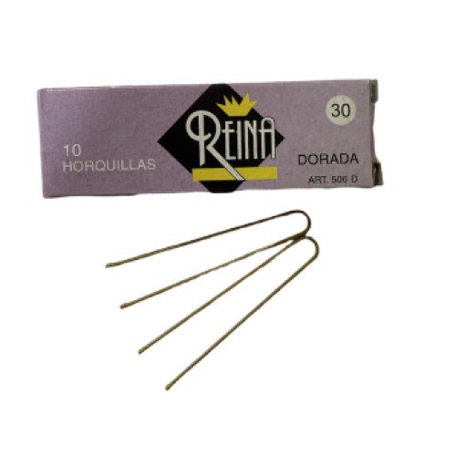 Horquillas 30 Dorada Bolita Reina Horquillas 30 Dorada Bolita Reina