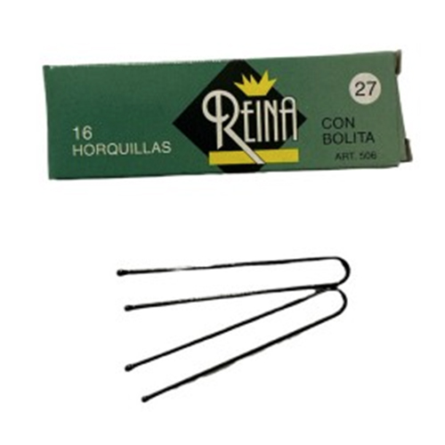 Reina Horquillas 27 Negra Bolita Reina Reina Horquillas 27 Negra Bolita Reina