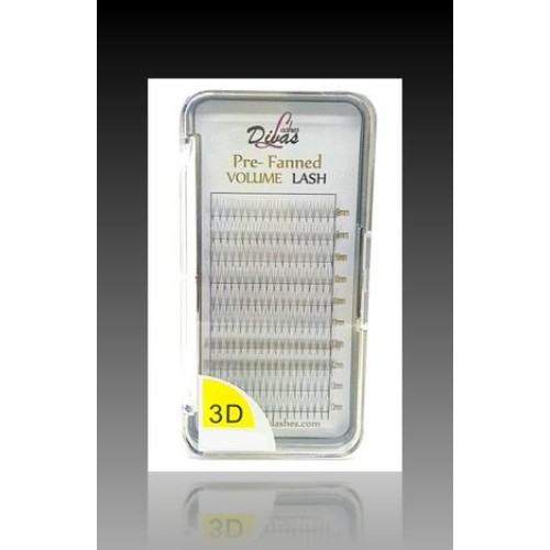 Divas Pestañas Volumen Ruso, abanicos preparadas 3d-D/0.05 Divas Pestañas Volumen Ruso, abanicos preparadas 3d-D/0.05