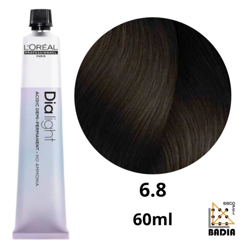 Coloración Ácida L'Oréal Professionnel Dia Light 6.8 de 60ml
