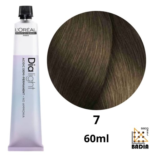 Tinte de Coloración Ácida L'Oreal Professionel Dia Light 7 Rubio de 60ml Tinte de Coloración Ácida L'Oreal Professionel Dia Light 7 Rubio de 60ml