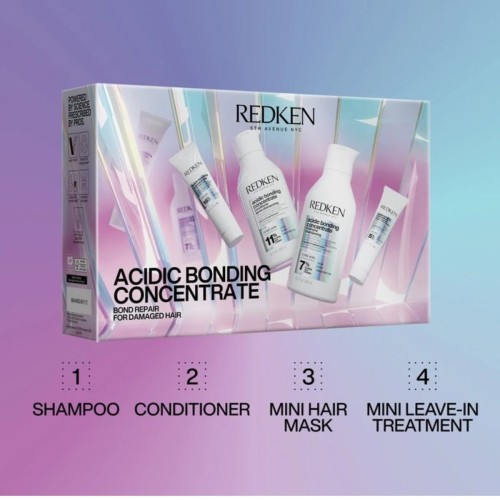 Set Reparador para Cabello Dañado Redken Acidic Bonding Concentrate Holiday Gift Set de 4 Productos
