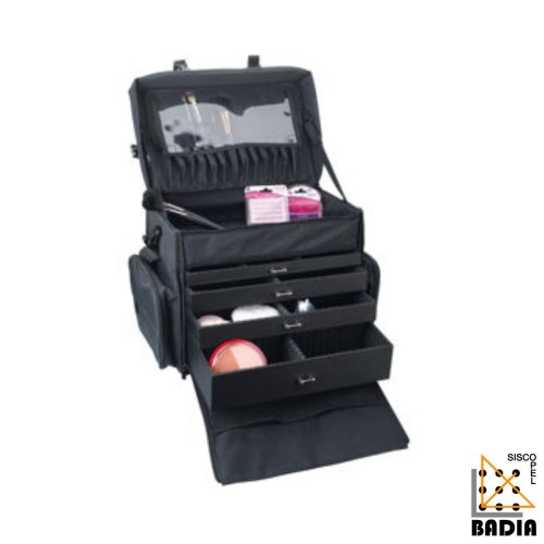 Bolsa para Equipo de Maquillaje Sibel Beauty Case en Nylon Negro Bolsa para Equipo de Maquillaje Sibel Beauty Case en Nylon Negro