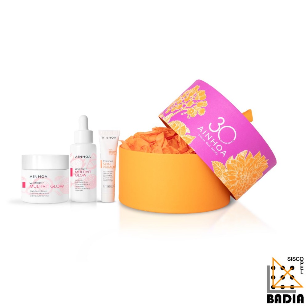 Pack Facial Ainhoa Multivit Glow Ligera Navidad 2026 de 50ml + 50ml + 15ml