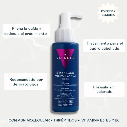 Loción Anticaída Valquer Shock Caída ADN Molecular de 100ml