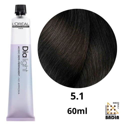 Coloración Ácida L'Oréal Professionnel Dia Light 5.1 de 60ml Coloración Ácida L'Oréal Professionnel Dia Light 5.1 de 60ml