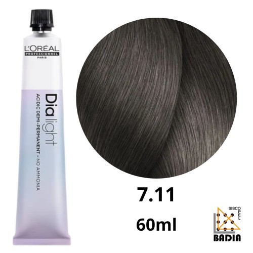 Coloración Ácida L'Oréal Professionnel Dia Light 7.11 de 60ml