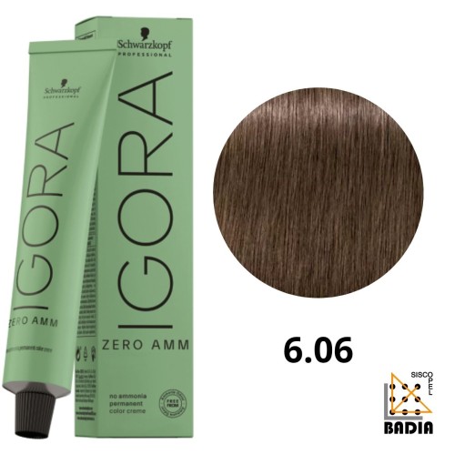 Tinte Permanente Sin Amoniaco Igora Zero AMM 6-06 Rubio Oscuro Chocolate 60ml Schwarzkopf Tinte Permanente Sin Amoniaco Igora Zero AMM 6-06 Rubio Oscuro Chocolate 60ml Schwarzkopf