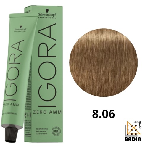Tinte Permanente Sin Amoniaco Igora Zero AMM 8-06 Rubio Claro Natural Chocolate 60ml Schwarzkopf Tinte Permanente Sin Amoniaco Igora Zero AMM 8-06 Rubio Claro Natural Chocolate 60ml Schwarzkopf