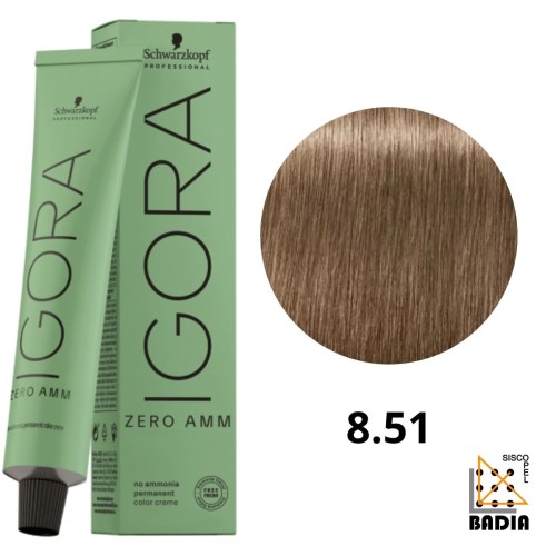 Tinte Permanente Sin Amoniaco Igora Zero AMM 8-51 Rubio Claro Dorado Ceniza 60ml Schwarzkopf Tinte Permanente Sin Amoniaco Igora Zero AMM 8-51 Rubio Claro Dorado Ceniza 60ml Schwarzkopf