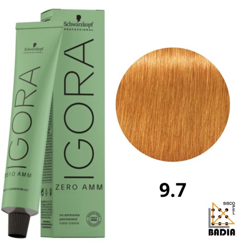 Tinte Permanente Sin Amoniaco Igora Zero AMM 9-7 Rubio Muy Claro Cobrizo 60ml Schwarzkopf Tinte Permanente Sin Amoniaco Igora Zero AMM 9-7 Rubio Muy Claro Cobrizo 60ml Schwarzkopf