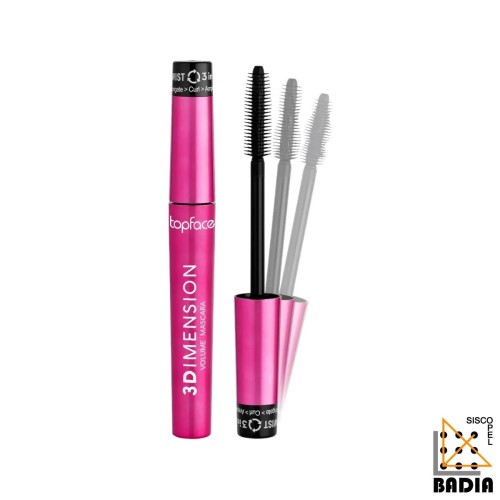 Máscara de Pestañas TopFace 3Dimension Volume Mascara de Efecto Pestañas Postizas