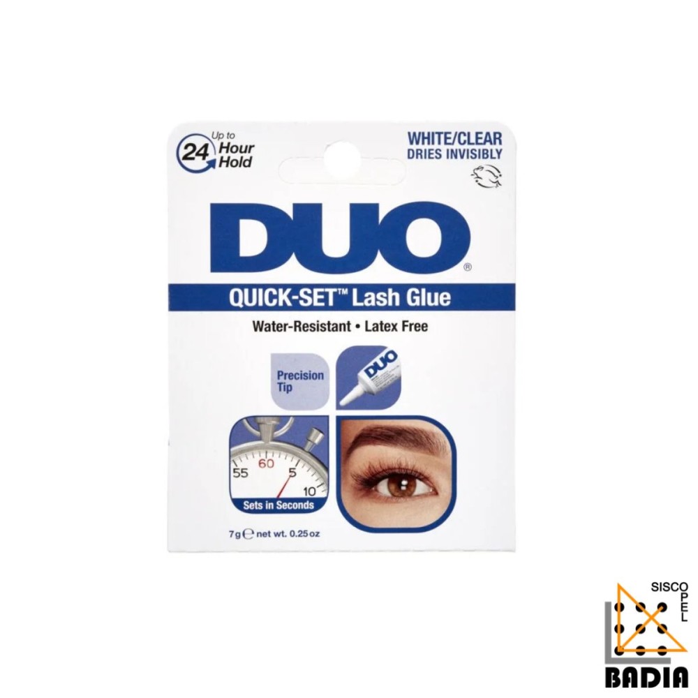 Adhesivo para Pestañas DUO Quick Set Clear de 7g