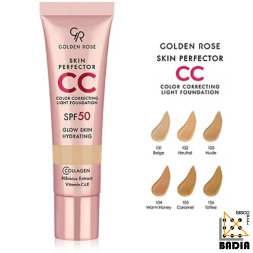 CC Cream Golden Rose Skin Perfector nº 104 Miel Cálida de Alta Protección SPF50 CC Cream Golden Rose Skin Perfector nº 104 Miel Cálida de Alta Protección SPF50