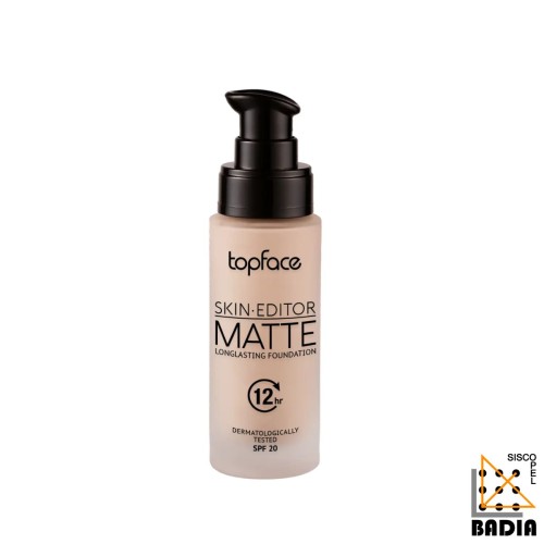 Base de Maquillaje TopFace Skin Editor Matte Longlasting Foundation Tono 001 con FPS 20