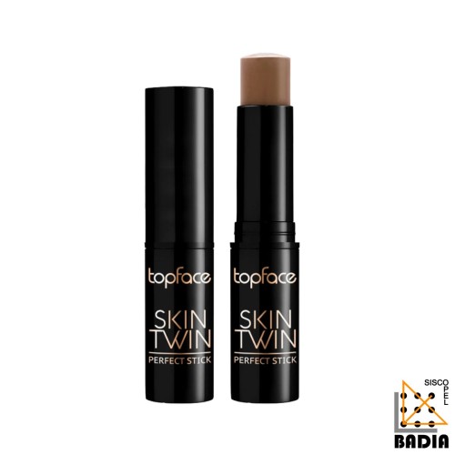 Contorno en Stick TopFace Skin Twin Perfect Stick Contour Tono 001-Truffle con Vitamina E