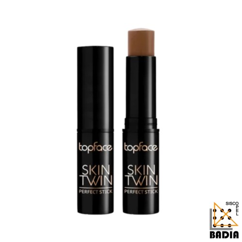Contorno en Stick TopFace Skin Twin Perfect Stick Contour Tono 002-Top Chic con Vitamina E