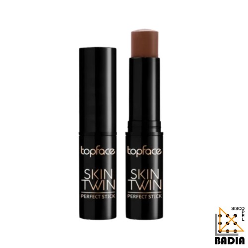 Contorno en Stick TopFace Skin Twin Perfect Stick Contour Tono 003-Mohogany con Vitamina E