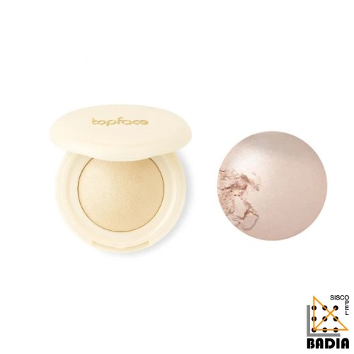 Iluminador Horneado TopFace ProHD Natural Glow Baked Highlighter Tono 001 Pure Light
