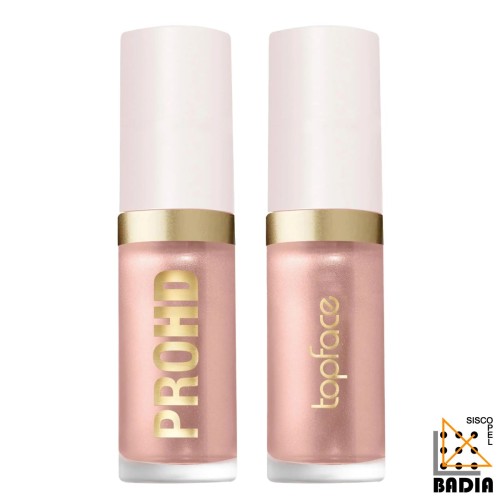 Iluminador Líquido TopFace ProHD Super Dewy Tono 003 Peach Fizz con Ácido Hialurónico