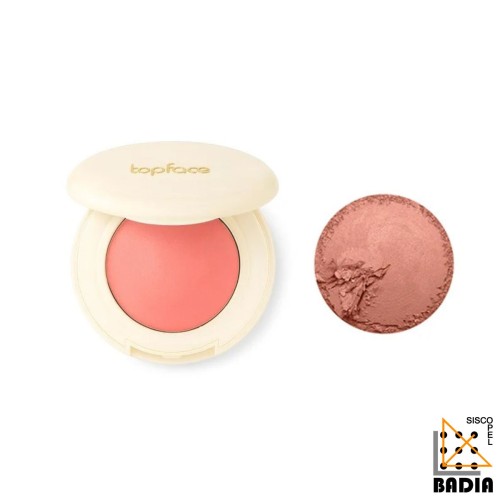 Colorete Horneado TopFace ProHD Natural Glow Baked Blush Tono 007 Bare Blush