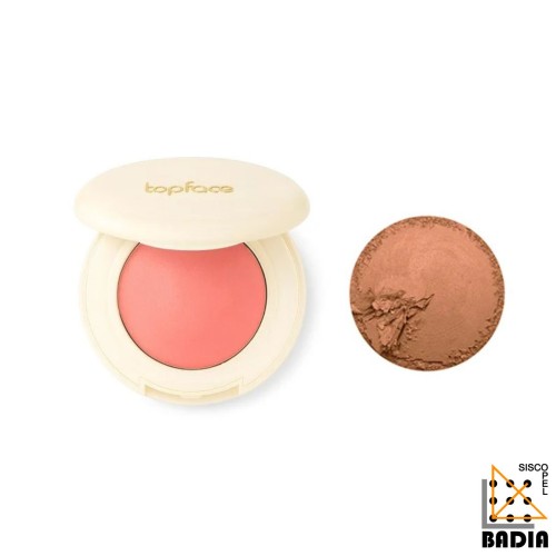 Colorete Horneado TopFace ProHD Natural Glow Baked Blush Tono 008 Sunlit Bronze