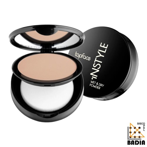 Polvo Compacto TopFace Instyle Wet & Dry Powder 003 con Aceite de Camelia