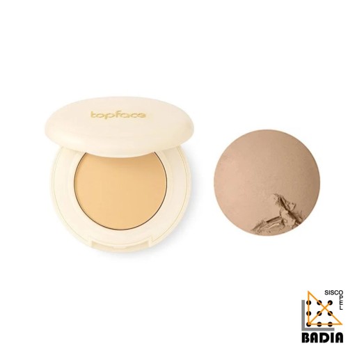 Polvo Facial Horneado TopFace ProHD Natural Glow Baked Powder Tono 003 Light Beige