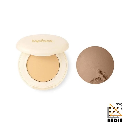 Polvo Facial Horneado TopFace ProHD Natural Glow Baked Powder Tono 005 Golden Tan