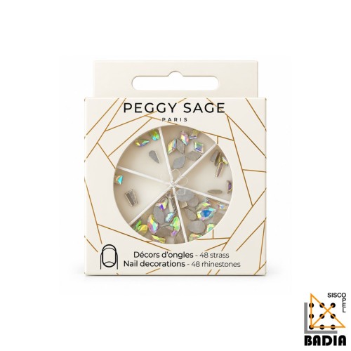 Adornos de Uñas Peggy Sage Holographique de 48 Unidades Adornos de Uñas Peggy Sage Holographique de 48 Unidades