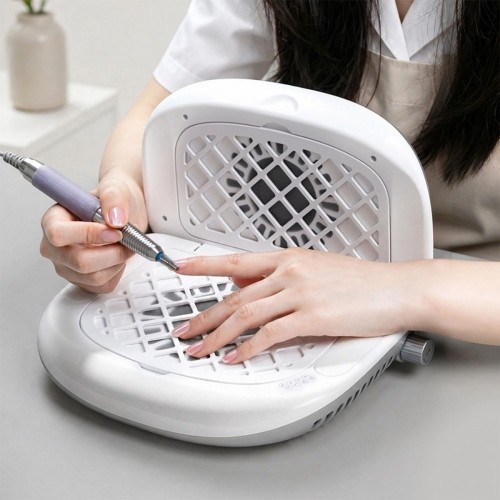 Aspirador Profesional de Uñas Kaitei Nails Plata de Doble Turbina