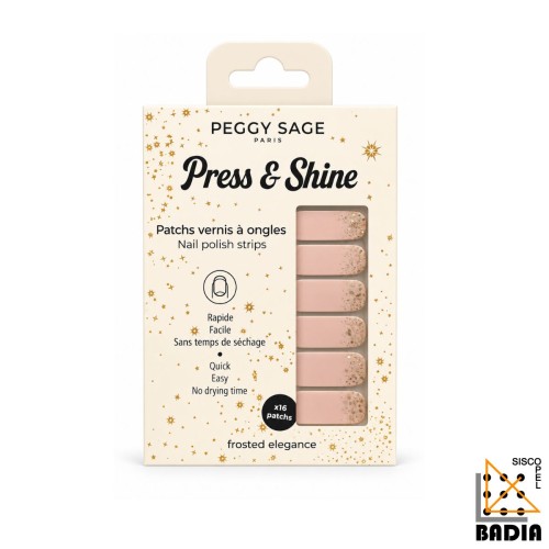 Tiras de Esmalte Peggy Sage Press & Shine Frosted Elegance Tiras de Esmalte Peggy Sage Press & Shine Frosted Elegance