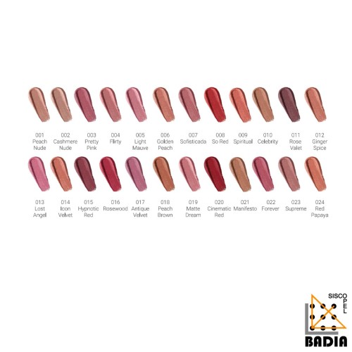 Labial Mate TopFace ProHD Soft Matte Lipstick 024 con Ácido Hialurónico y Aceites Naturales
